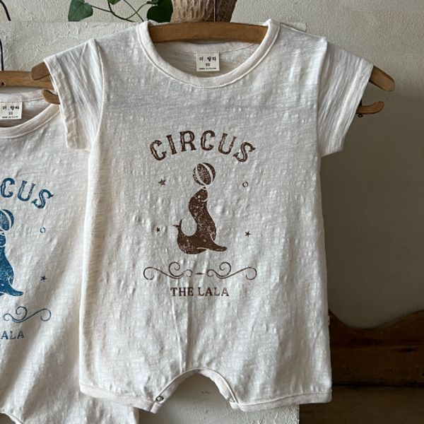 親子系列 Circus印花T/ 寶寶包屁衣 