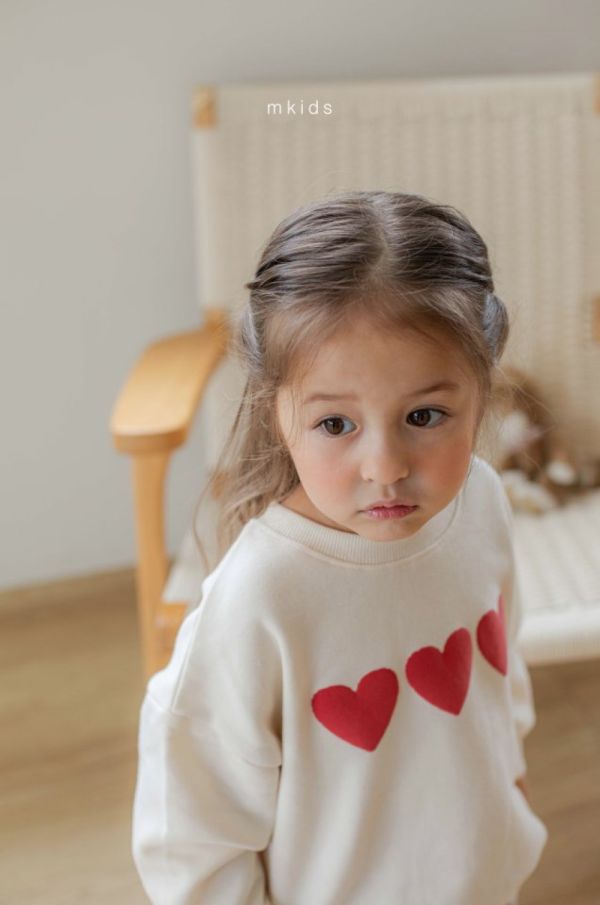 心心念念長袖上衣 愛心上衣,姊妹裝,韓國童裝,laurababy