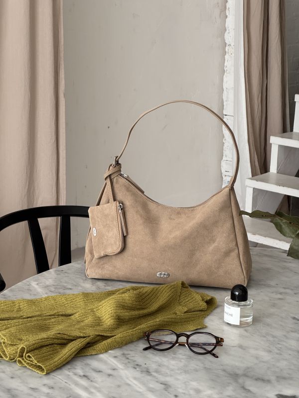 Arden Bag 單肩牛皮絨面革(附小包) 