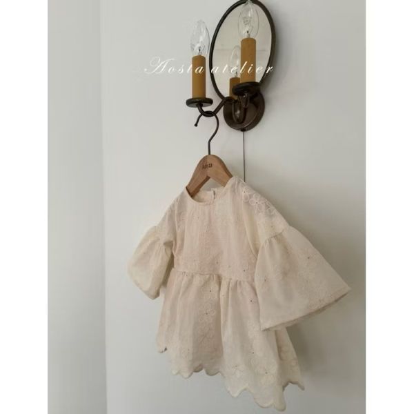 現貨 ᴀᴏsᴛᴀ 蕾絲寬袖襯衣 氣質小童春裝 laurababy