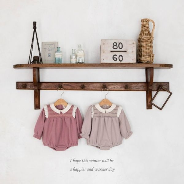 小莊園復古蕾絲包屁衣 