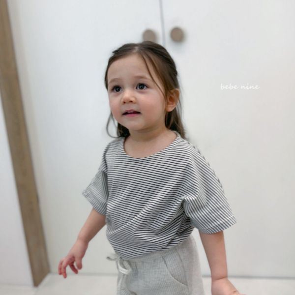條紋短袖休閒上衣 姊妹裝 