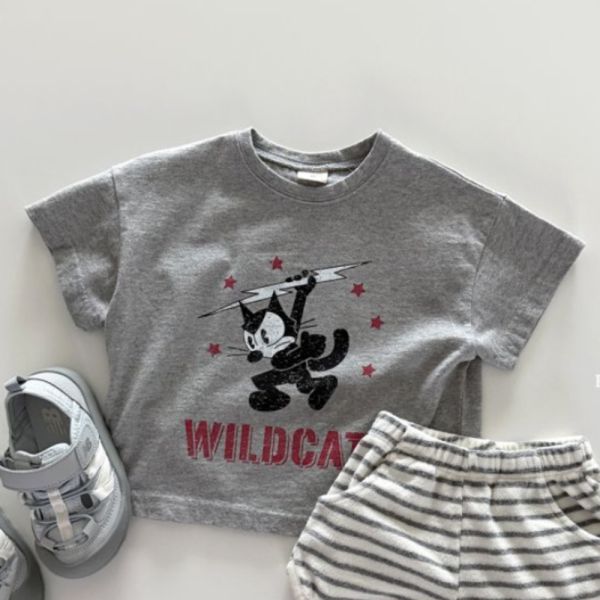 Wild Cat 印花短袖T 兄弟裝 