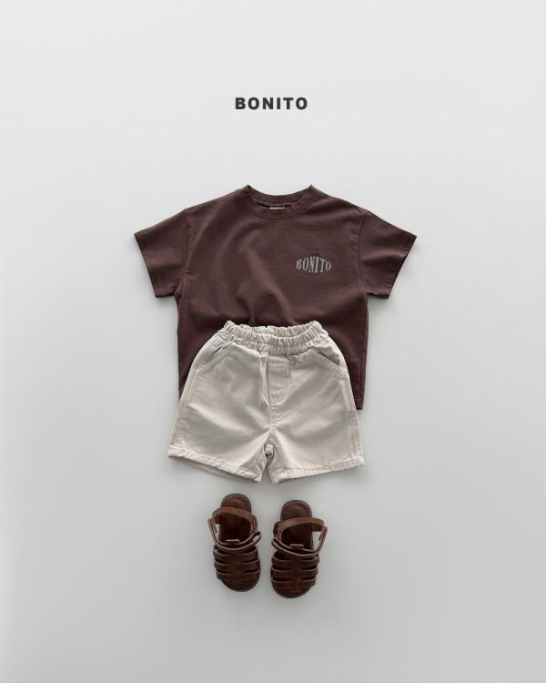 親子裝系列 Bonito 美式小Logo短袖上衣 韓國親子裝推薦