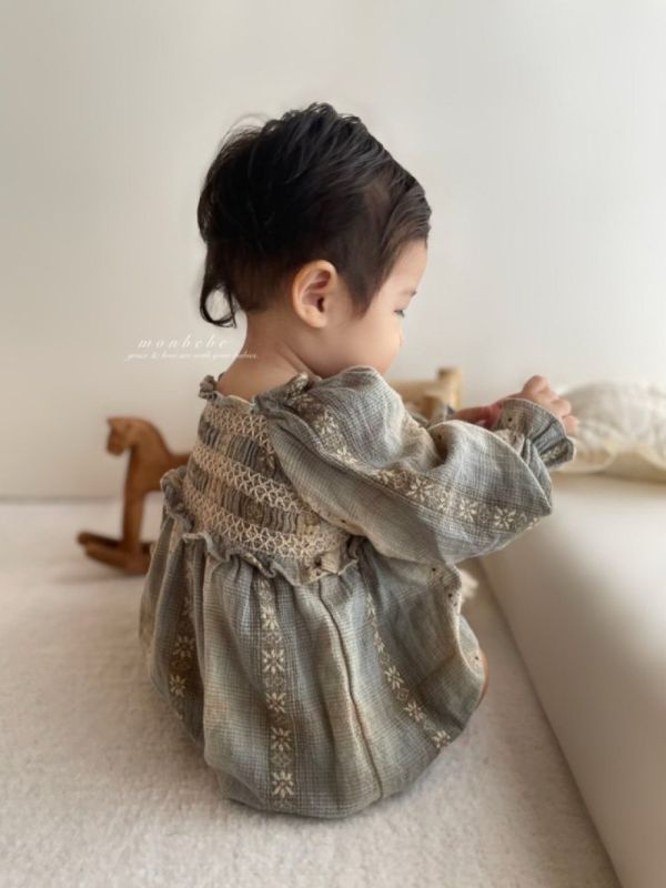 秋天的日落 親子系列寶寶包屁款 monbebe korea,韓國童裝,Monbebe,韓國Monbebe童裝