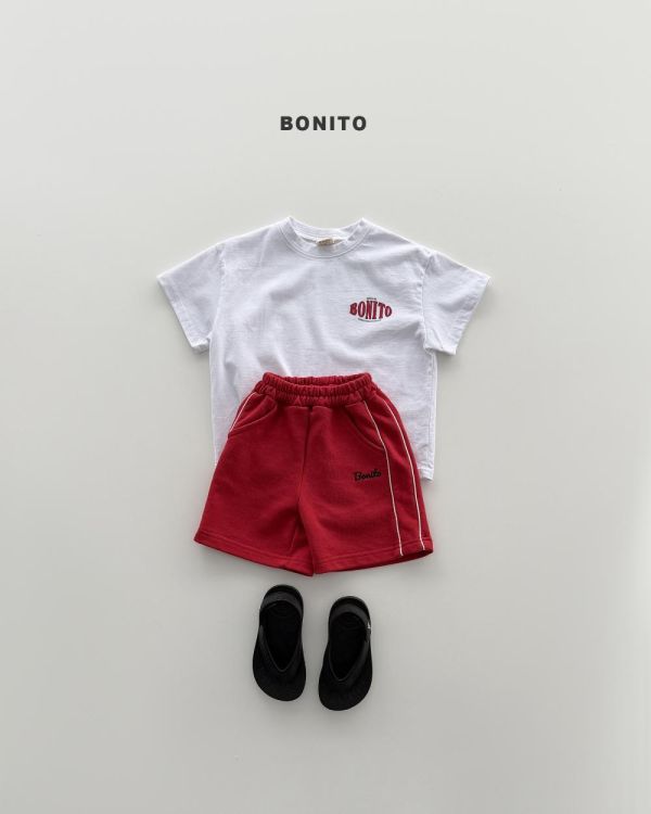 親子裝系列 Bonito 美式小Logo短袖上衣 韓國親子裝推薦