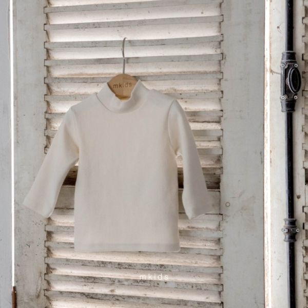 基礎半高領長袖上衣 