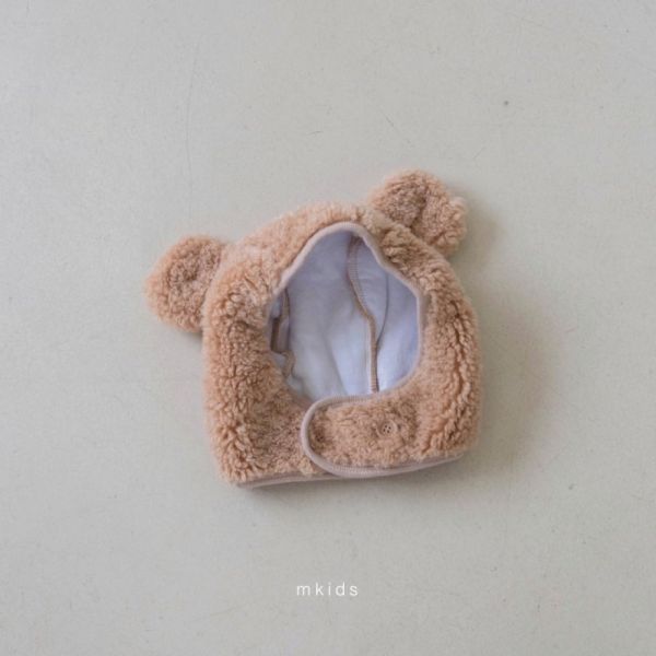 可愛熊寶寶毛茸帽 小熊頭套