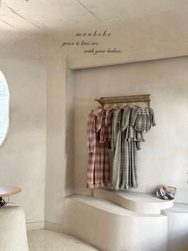 秋天的日落 親子系列大人款長洋裝 monbebe korea,韓國童裝,Monbebe,韓國Monbebe童裝