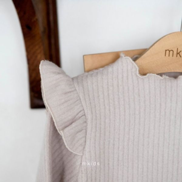 木耳邊羅紋棉居家套裝 