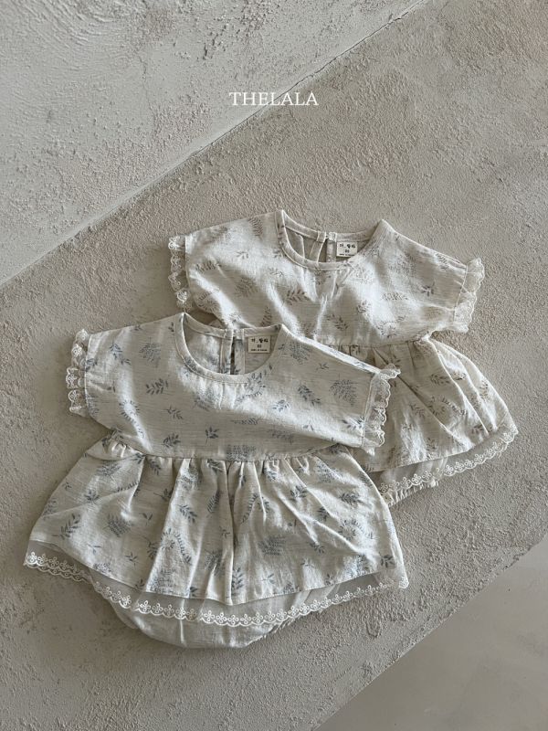 棉麻質感森林系洋裝 寶寶包屁衣 姊妹裝 