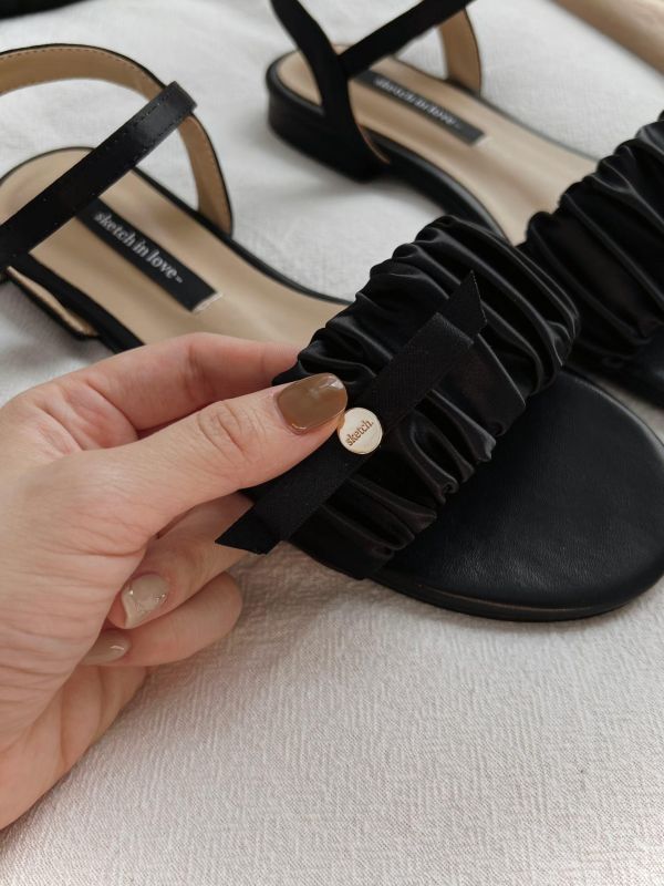 親子系列 小香風優雅金釦氣質涼鞋 