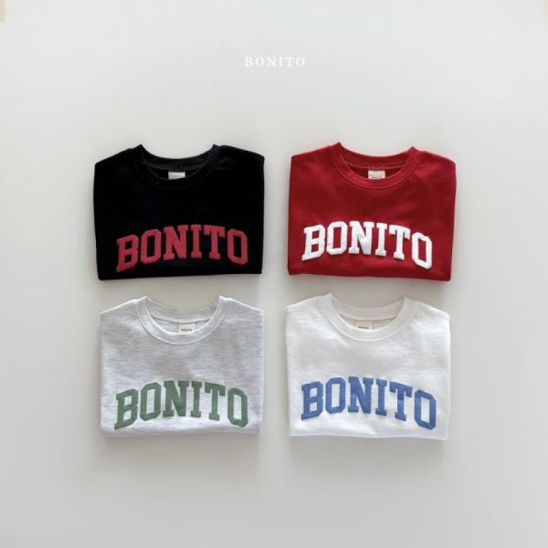 Bonito簡約字母刺繡短袖T 