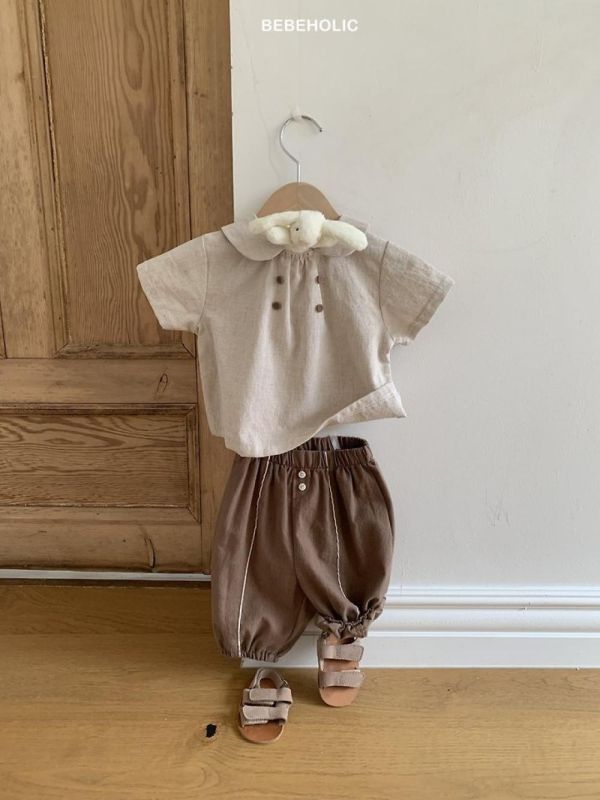 帥氣奶茶系縮口褲 Bebe holic Korea,Bebe holic,童裝,男童穿搭