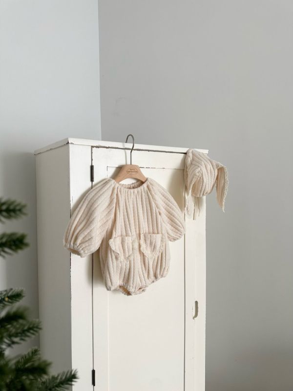 針織兔兔軟萌長袖寶寶服(帽子另售） Monbebe Korea,monbebe,laurababy,韓國童裝,童裝代購,仙女媽咪,母女裝