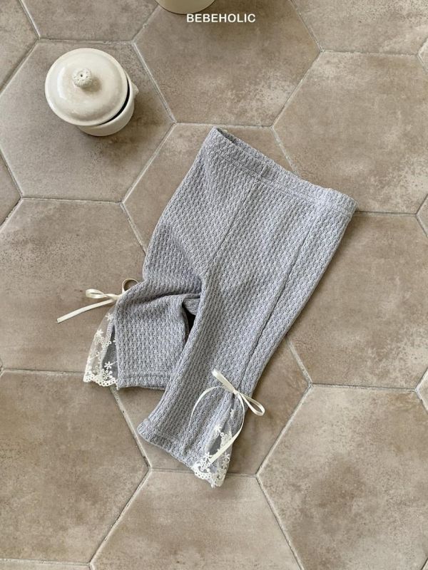 蝴蝶結柔軟蕾絲小花褲 童裝,Bebe holic Korea,Bebe holic童裝