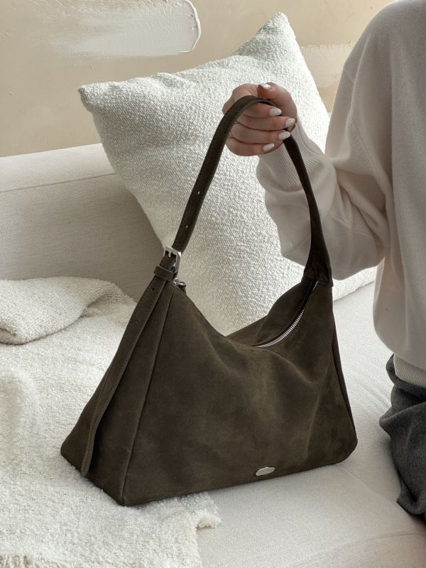 Arden Bag 單肩牛皮絨面革(附小包) 