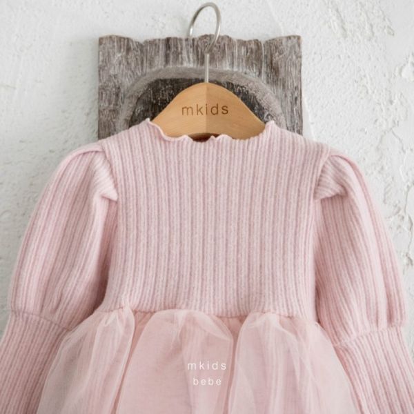 氣質捲邊蝴蝶結紗裙 