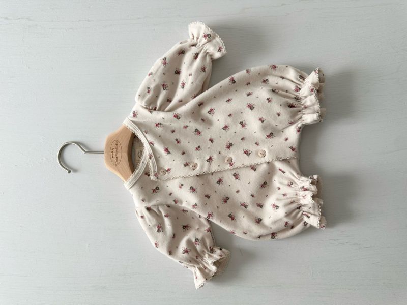 小碎花純棉寶寶連身裝 Monbebe Korea,monbebe,laurababy,laurabebe,小仙女童裝,童裝代購,仙女媽咪衣櫥,蘿菈衣櫥