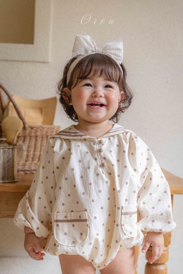 Bebe-小花刺繡蝴蝶結髮帶 