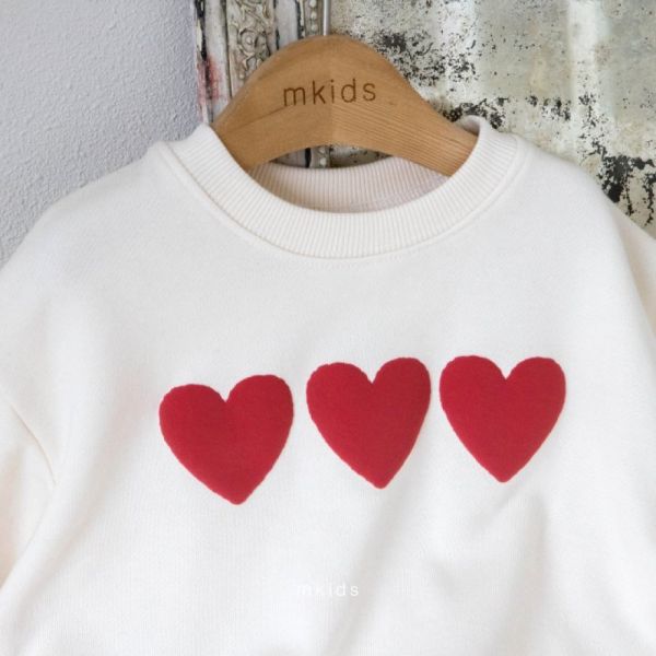 心心念念長袖上衣 愛心上衣,姊妹裝,韓國童裝,laurababy