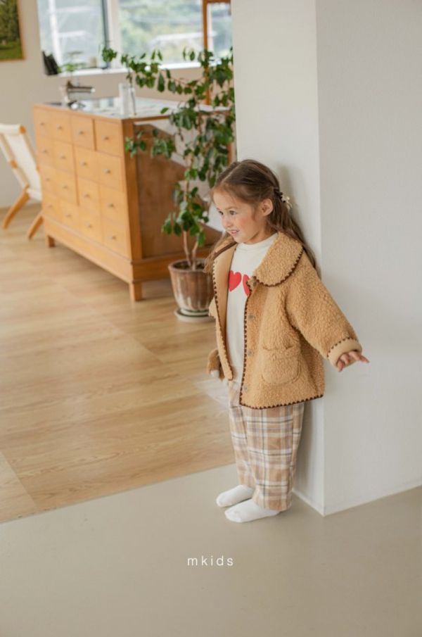 焦糖瑪奇朵羔羊絨質感大衣 