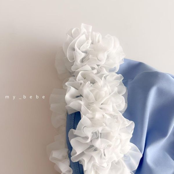 夏日朵朵花超可愛綁繩泳帽 