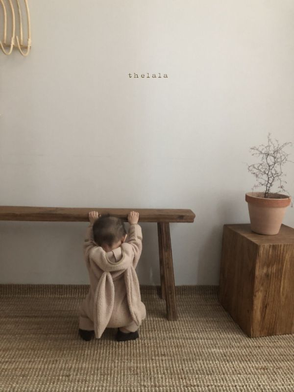 Bebe - 可愛小兔子毛茸茸造型連身服 