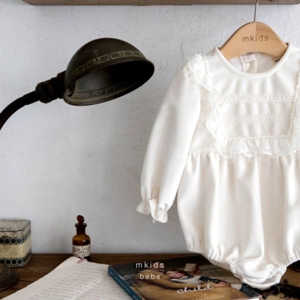 溫柔絲絨法式包屁衣 