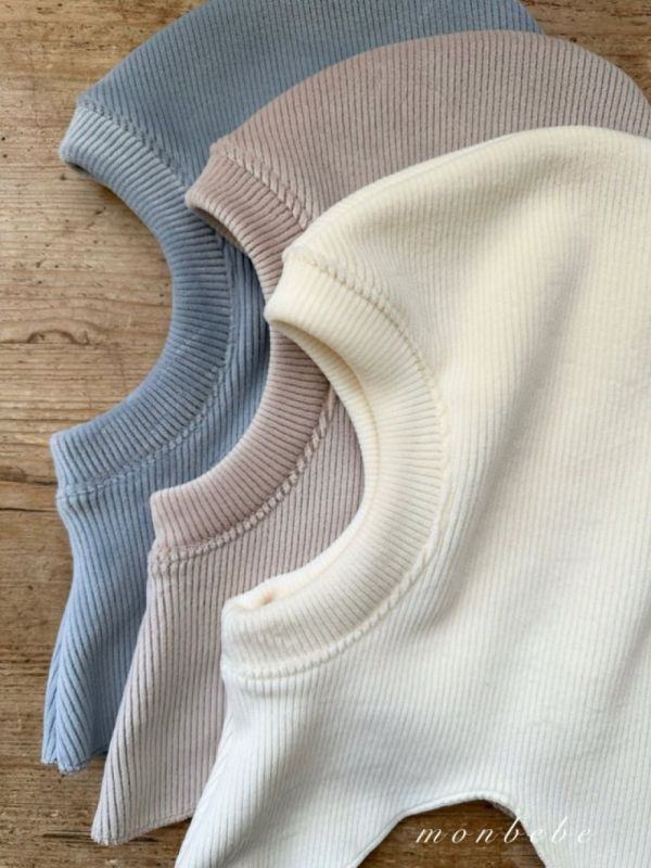 寶寶坑條連帽脖圍 