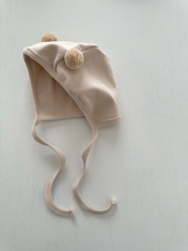 毛茸茸綁繩帽 Monbebe Korea,monbebe,laurababy,laurabebe,韓國童裝,法式
童裝