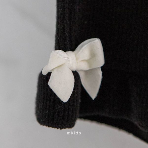 羅紋蝴蝶結喇叭褲 