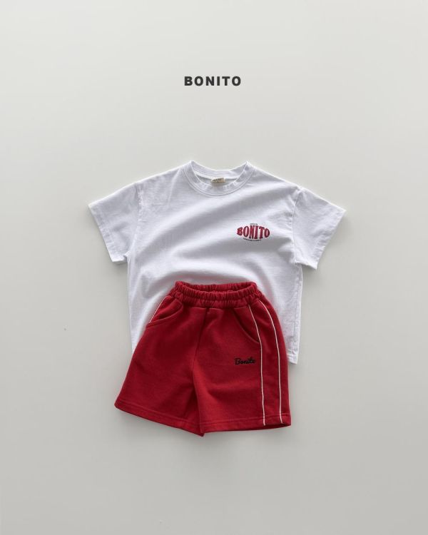 親子裝系列 Bonito 美式小Logo短袖上衣 韓國親子裝推薦