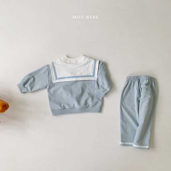 水手服翻領設計 寶寶套裝 