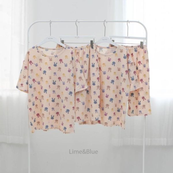 韓國LIME&BLUE大人款小兔兔居家服 親子睡衣,