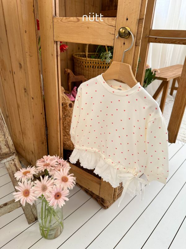 蕾絲下擺氣質長袖上衣 