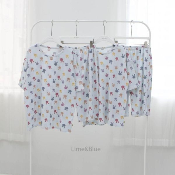 韓國LIME&BLUE大人款小兔兔居家服 親子睡衣,