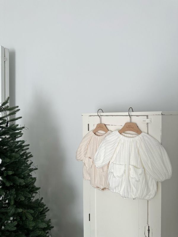 針織兔兔軟萌長袖寶寶服(帽子另售） Monbebe Korea,monbebe,laurababy,韓國童裝,童裝代購,仙女媽咪,母女裝