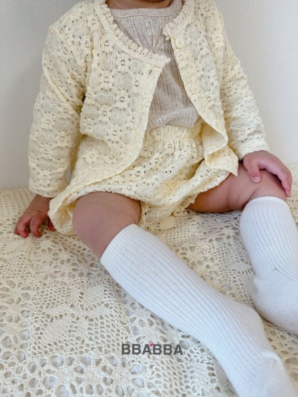 花花編織小外套 姊妹裝 