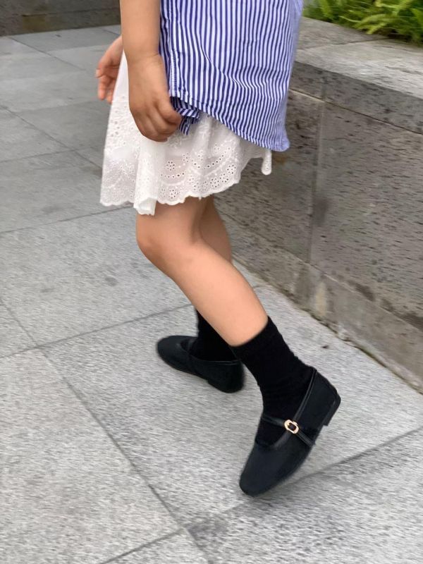 親子系列 法式透膚網紗瑪麗珍鞋 