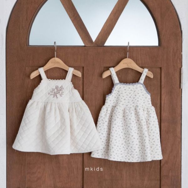 暖暖菱格紋背心裙 