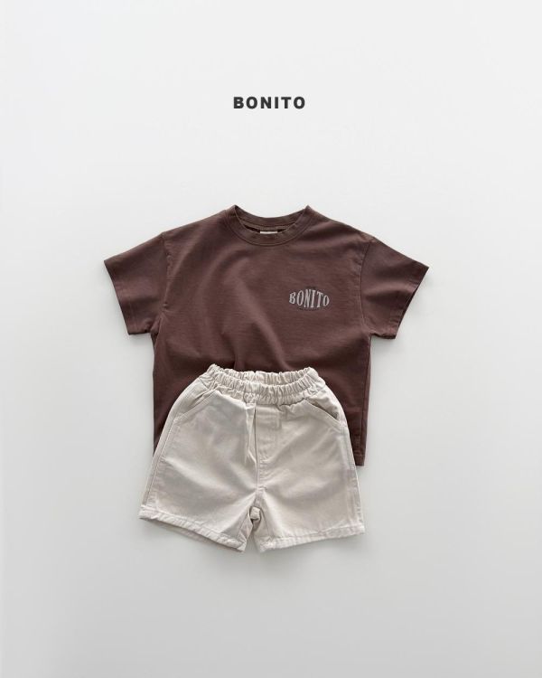 親子裝系列 Bonito 美式小Logo短袖上衣 韓國親子裝推薦