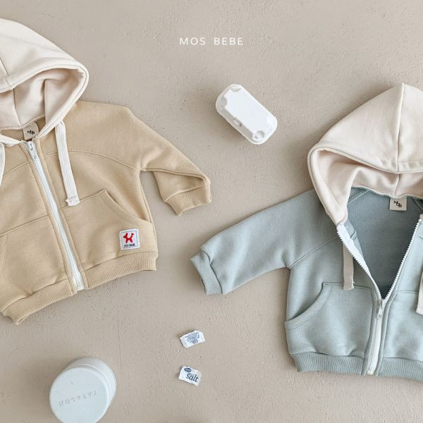 現貨 馬卡龍拚色連帽外套 MOS BEBE KOREA,童裝,蘿菈衣櫥,韓國童裝,童裝批發,代理
