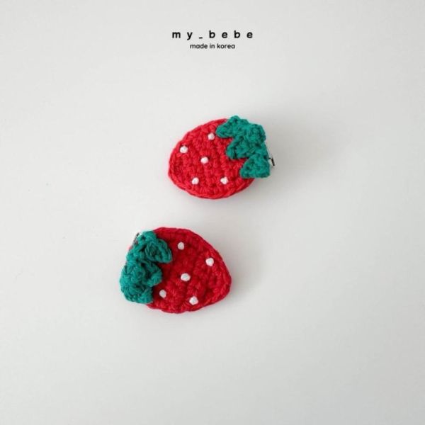 草莓髮夾（2入） 