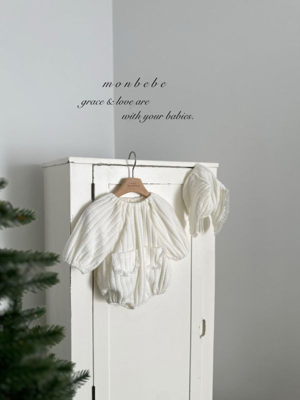 針織兔兔軟萌長袖寶寶服(帽子另售） Monbebe Korea,monbebe,laurababy,韓國童裝,童裝代購,仙女媽咪,母女裝