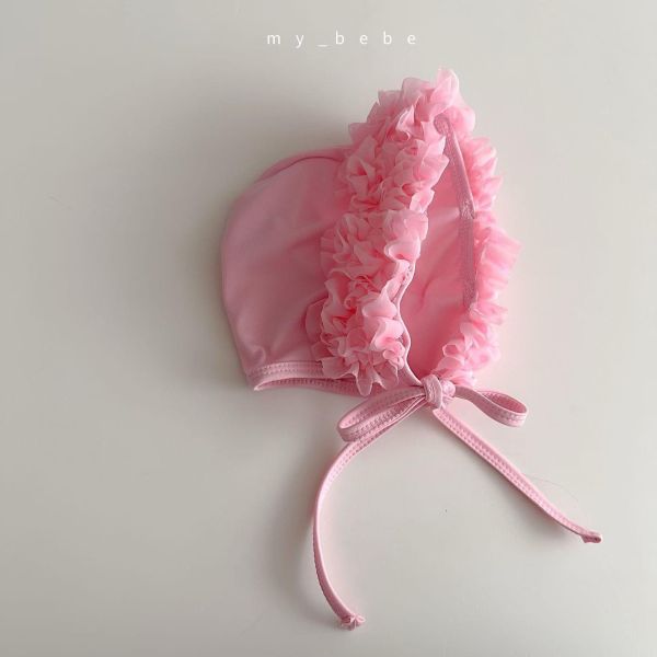 夏日朵朵花超可愛綁繩泳帽 