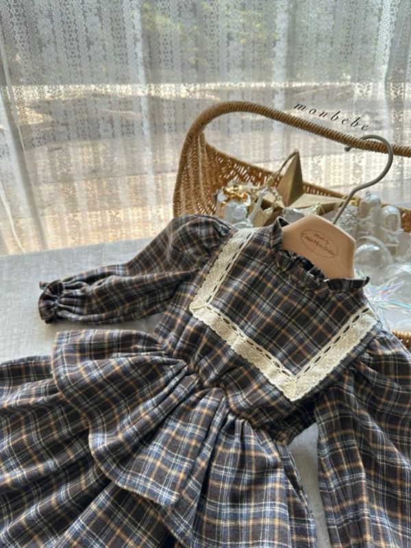 女寶款 法式格紋洋裝 