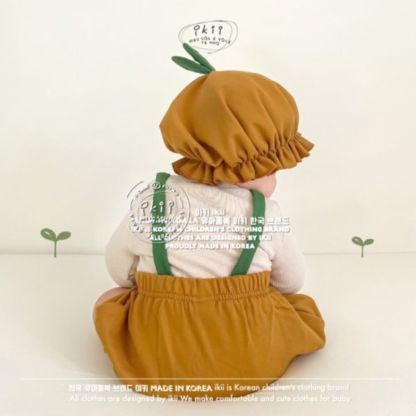 現貨 春天小花苞吊帶+帽 兩件組 