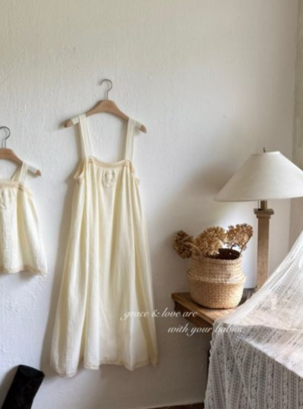 親子系列 森系背心長洋裝 包屁衣 