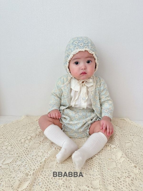 花花編織小外套 姊妹裝 